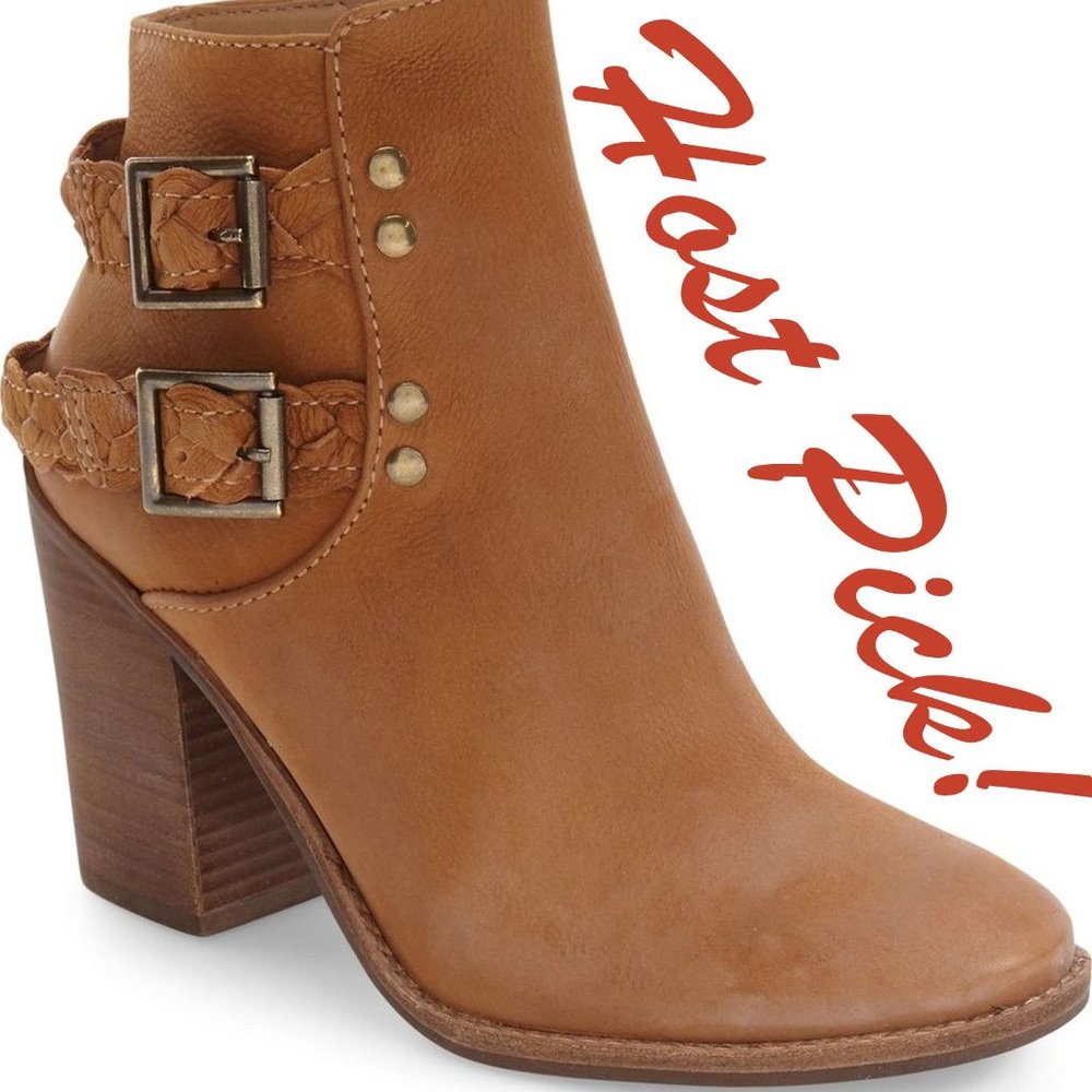 Steve Madden New BOOTS Braided Strap Ankle Leather Bootie NIB Women's 10 ๐HP - Picture 1 of 9